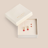 Amore Red Earrings Gavesett