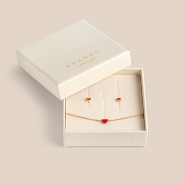 Amore Red Simple Gavesett