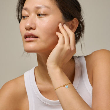 ENAMEL Copenhagen Armbånd, Ball Chain Bracelets 69 Icy Blue