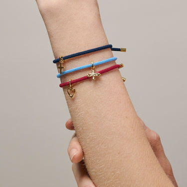 ENAMEL Copenhagen Armbånd, Color Cord Bracelets Steel Blue