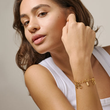 ENAMEL Copenhagen Armbånd, Medium Charm Bracelets 925S/GP