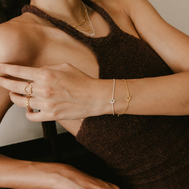 ENAMEL Copenhagen Armbånd, Organic Star Bracelets Gold Plated