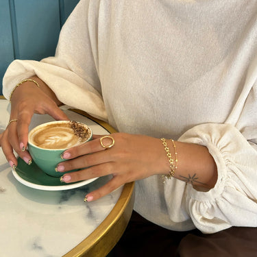 ENAMEL Copenhagen Armbånd, Organic Starlink Chunky Bracelets Gold Plated