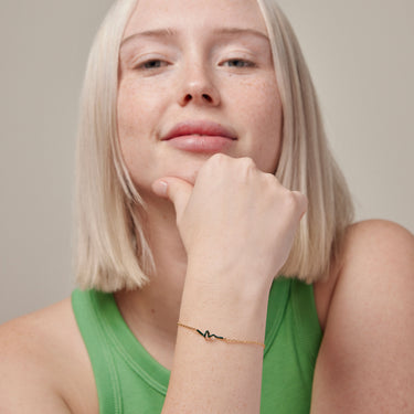 ENAMEL Copenhagen Armbånd, Twist Bracelets 42 Petrol Green