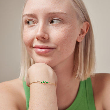 ENAMEL Copenhagen Armbånd, Twist Bracelets Grass Green