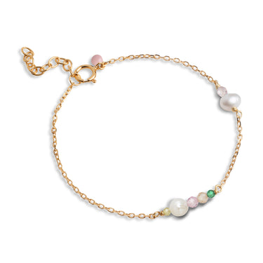 ENAMEL Copenhagen Armbånd, Sofia Bracelets Light pink, khaki green, peach and pearl