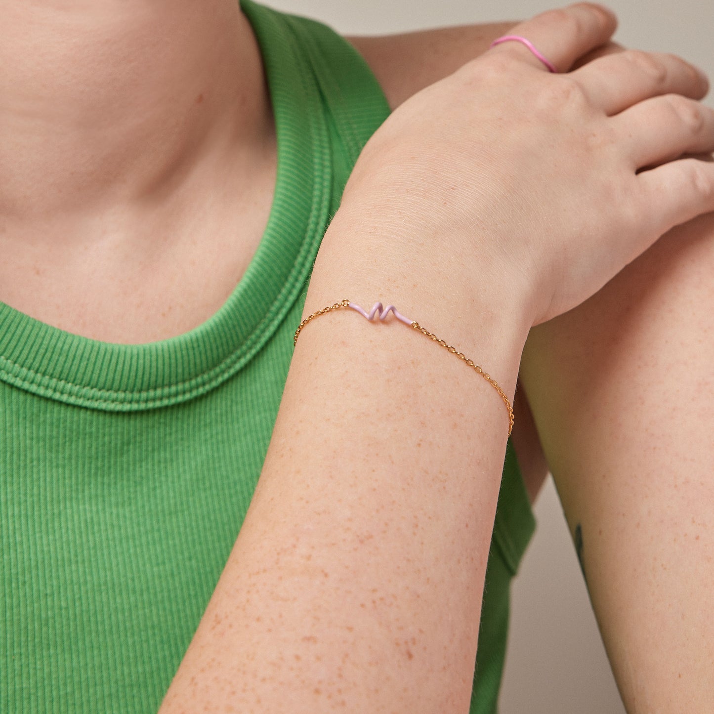 ENAMEL Copenhagen Armbånd, Twist Bracelets Light pink