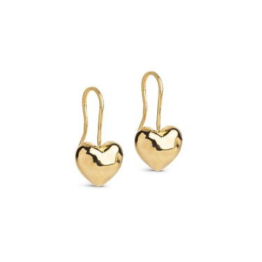 ENAMEL Copenhagen Øredobber, Poma Drop Heart Earrings 925S/GP