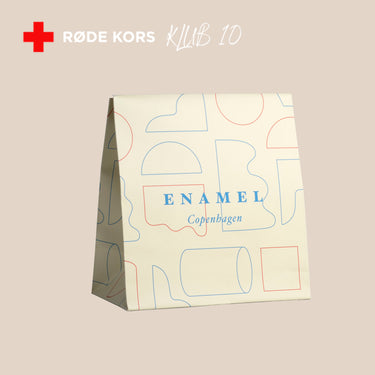 ENAMEL Copenhagen Gavepose – 5 DKK donert til Røde Kors POS Display Red Cross