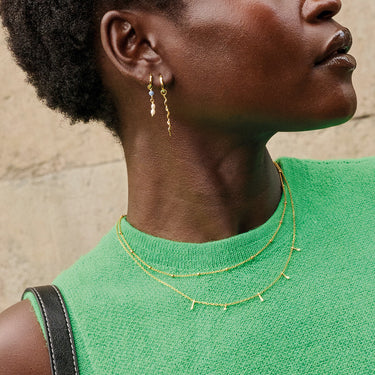 ENAMEL Copenhagen Halskjede, Beaded Chain Necklaces 925S/GP