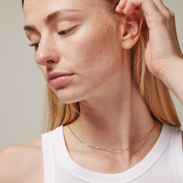 ENAMEL Copenhagen Halskjede, Box Chain 0,85 mm Necklaces 925S/GP