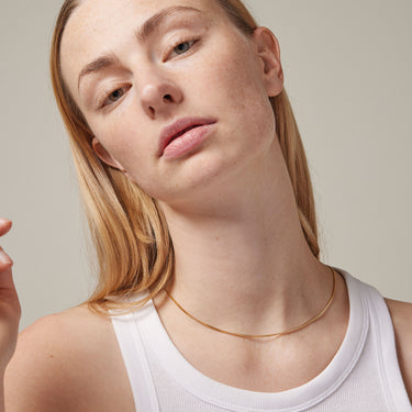 ENAMEL Copenhagen Halskjede, Curb Chain 1,75 mm Necklaces 925S/GP