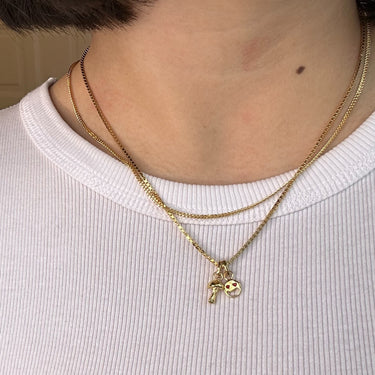 ENAMEL Copenhagen Halskjede, Curb Chain 1,75 mm Necklaces 925S/GP