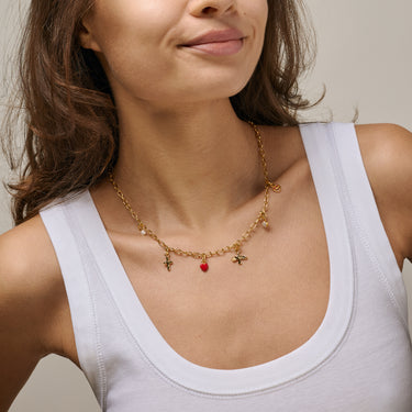 ENAMEL Copenhagen Halskjede, Medium Charm Necklaces 925S/GP