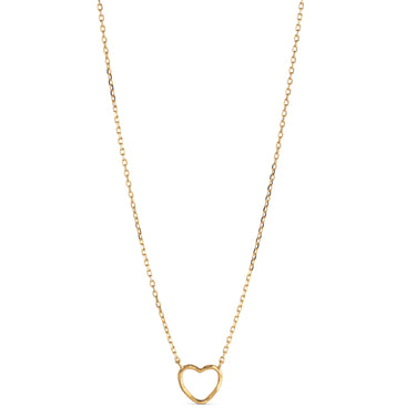 ENAMEL Copenhagen Halskjede, Organic Heart Necklaces 925S/GP/M
