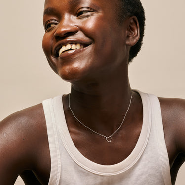 ENAMEL Copenhagen Halskjede, Organic Heart Necklaces 925S/M