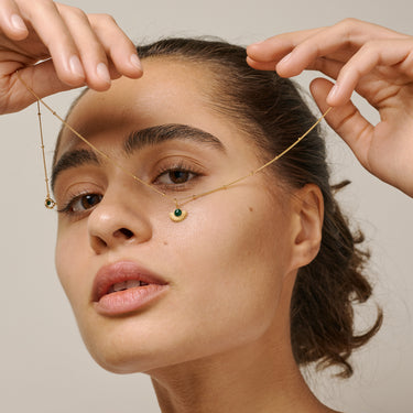 ENAMEL Copenhagen Halskjede, Soleil Necklaces 42 Petrol Green