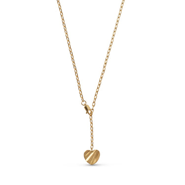 ENAMEL Copenhagen Halskjede, Wave Heart Necklaces Gold Plated