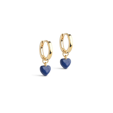 ENAMEL Copenhagen  Hoops, Amore Earrings Indigo