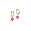 ENAMEL Copenhagen  Hoops, Amore Earrings Light Coral