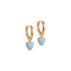 ENAMEL Copenhagen  Hoops, Amore Earrings Steel Blue