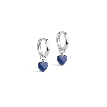 ENAMEL Copenhagen  Hoops, Amore Earrings Indigo