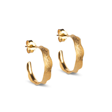 ENAMEL Copenhagen Hoops, Ane Small Earrings Gold Plated