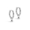 ENAMEL Copenhagen Hoops, Belle Earrings Silver Plated