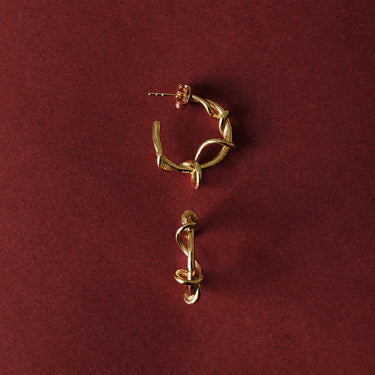 ENAMEL Copenhagen Hoops, Capella Earrings 925S/GP