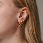 ENAMEL Copenhagen  Hoops, Classic Wide 20 mm Earrings 925S/GP