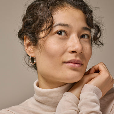 ENAMEL Copenhagen  Hoops, Classic Wide 25 mm Earrings 925S