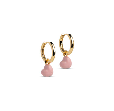 ENAMEL Copenhagen Hoops, Grand Amore Earrings Soft Rose