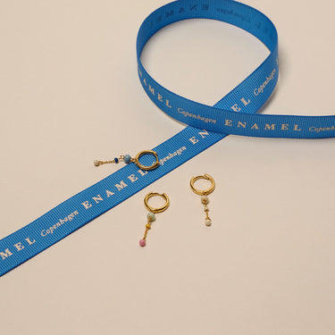 ENAMEL Copenhagen Hoops, Lola Bold Earrings Marine