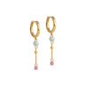 ENAMEL Copenhagen Hoops, Lola Bold Earrings Rainbow