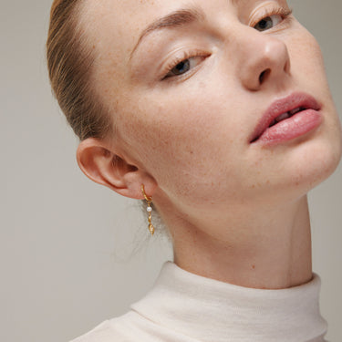 ENAMEL Copenhagen Hoops, May Earrings Pearls