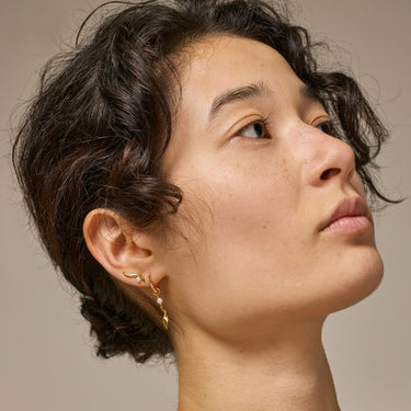 ENAMEL Copenhagen Hoops, May Earrings Pearls