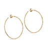 ENAMEL Copenhagen Hoops, Organic Arena Large Earrings Gold Plated