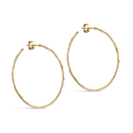 ENAMEL Copenhagen Hoops, Organic Arena Large Earrings Gold Plated