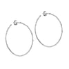 ENAMEL Copenhagen Hoops, Organic Arena Large Earrings Silver Plated