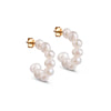 ENAMEL Copenhagen Hoops, Pearlie Chunky Earrings Pearl