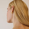 ENAMEL Copenhagen Hoops, Sunshine Leaves Earrings 925S/GP