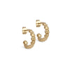 ENAMEL Copenhagen Hoops, Sunshine Wreath Earrings 925S/GP