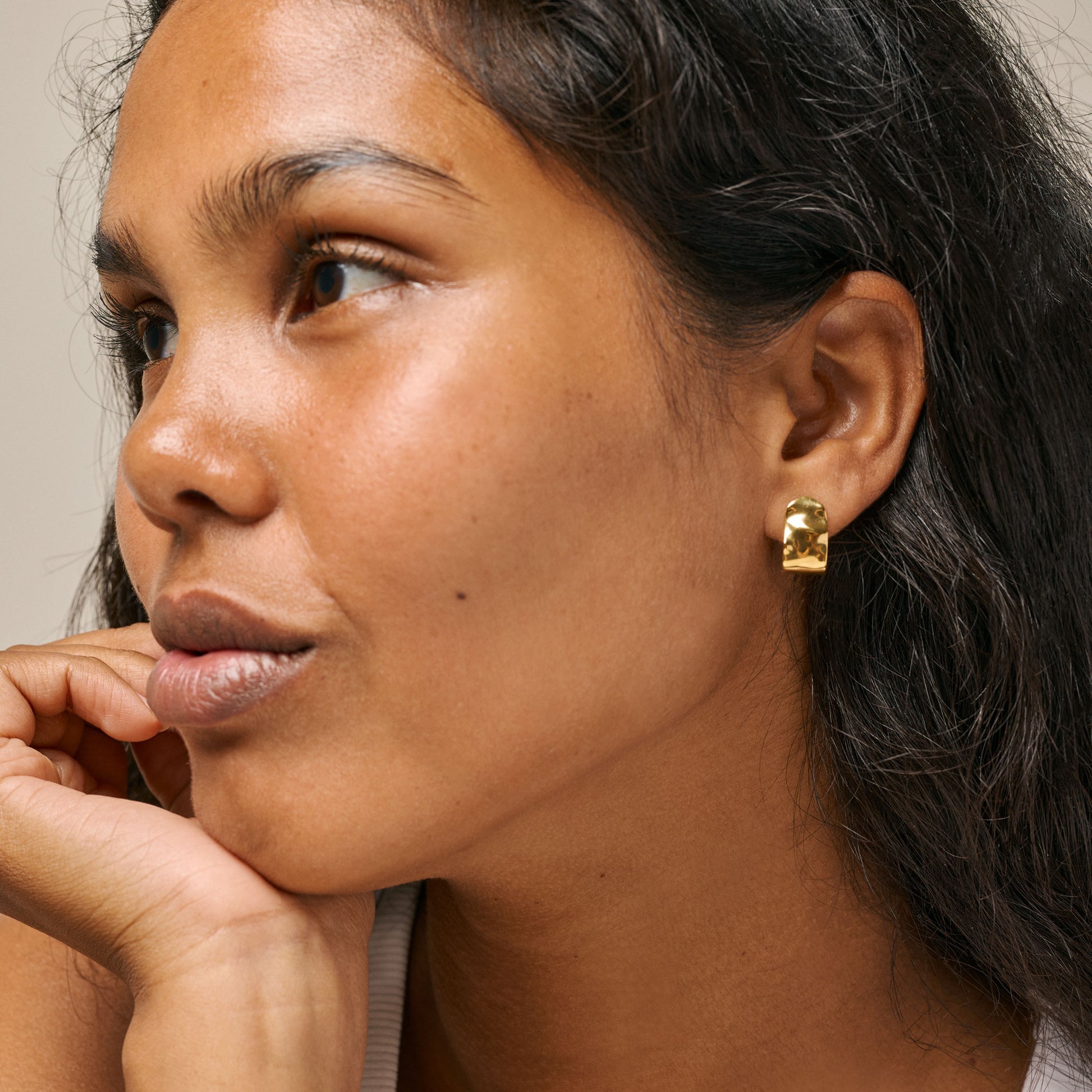 ENAMEL Copenhagen Hoops, Ziva Earrings 925S/GP