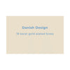 ENAMEL Copenhagen Material Info (Brass) Complimentary POS Display Danish Design