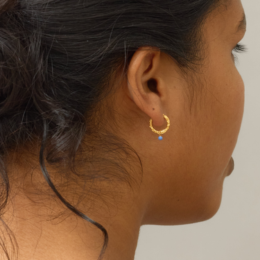 ENAMEL Copenhagen Øredobber, Belle Earrings Cornflower
