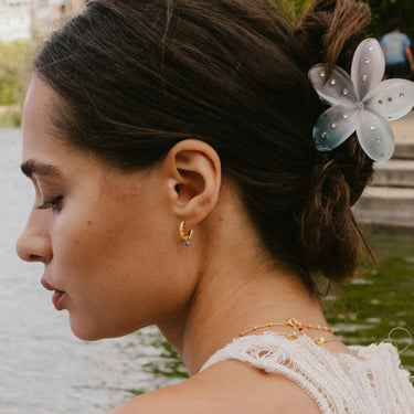ENAMEL Copenhagen Øredobber, Belle Earrings Cornflower
