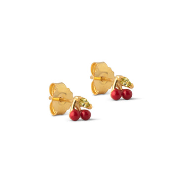 ENAMEL Copenhagen Øredobber, Cherry Earrings Red