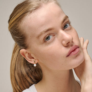 ENAMEL Copenhagen Øredobber, Daystar Globe Earrings Opal