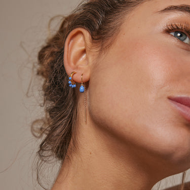 ENAMEL Copenhagen Øredobber, Eleanor Earrings Cornflower