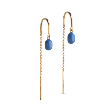 ENAMEL Copenhagen Øredobber, Eleanor Earrings Cornflower